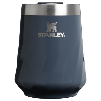Shatterproof Luxury The Textured Reserve Wine Tumbler D141Z - Shatterproof Flavor-Preserving Cocktail Tumbler with Lid - Twilight Gloss