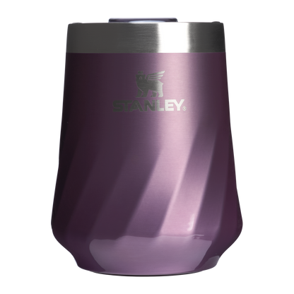 Shatterproof Luxury The Textured Reserve Wine Tumbler D141Z - Shatterproof Flavor-Preserving Cocktail Tumbler with Lid - Wisteria Shine