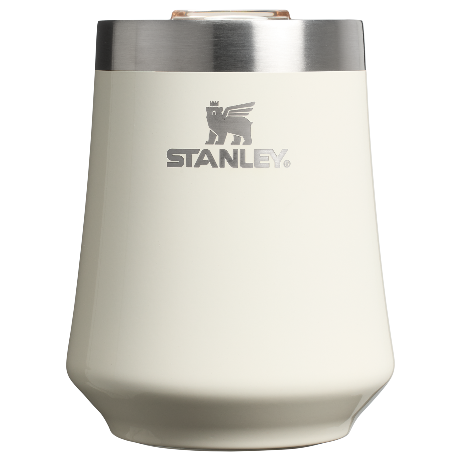Premium Matte The Reserve Wine Tumbler D125V - Reserve Collection Stainless Steel Whiskey Cup - Cream Gloss