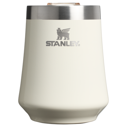 Premium Matte The Reserve Wine Tumbler D125V - Reserve Collection Stainless Steel Whiskey Cup - Cream Gloss