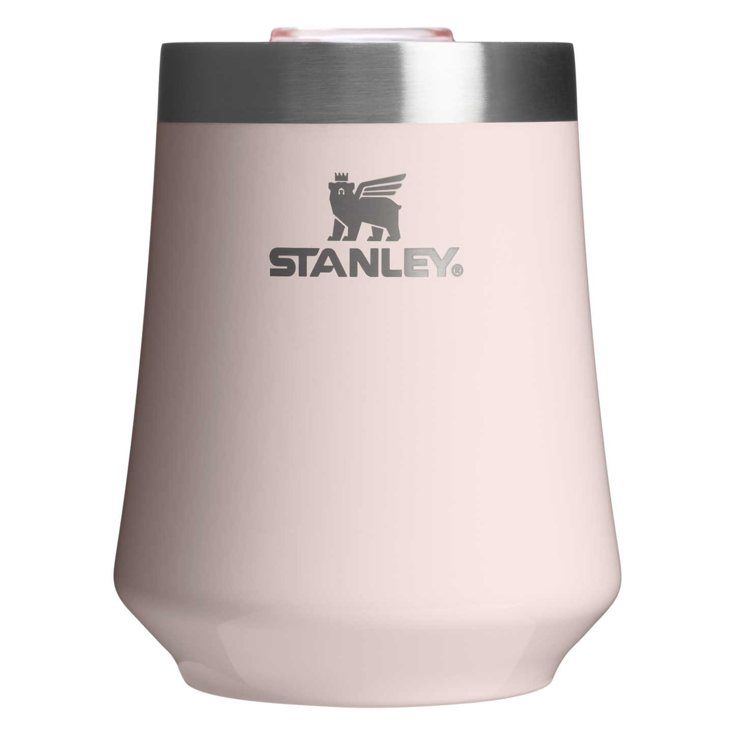 Premium Matte The Reserve Wine Tumbler D125V - Reserve Collection Stainless Steel Whiskey Cup - Rose Quartz Gloss