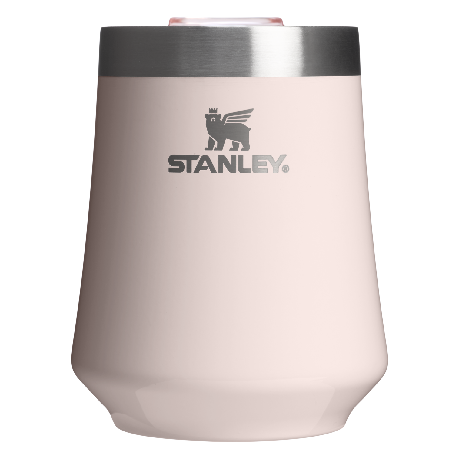 Premium Matte The Reserve Wine Tumbler D125V - Reserve Collection Stainless Steel Whiskey Cup - Rose Quartz Gloss