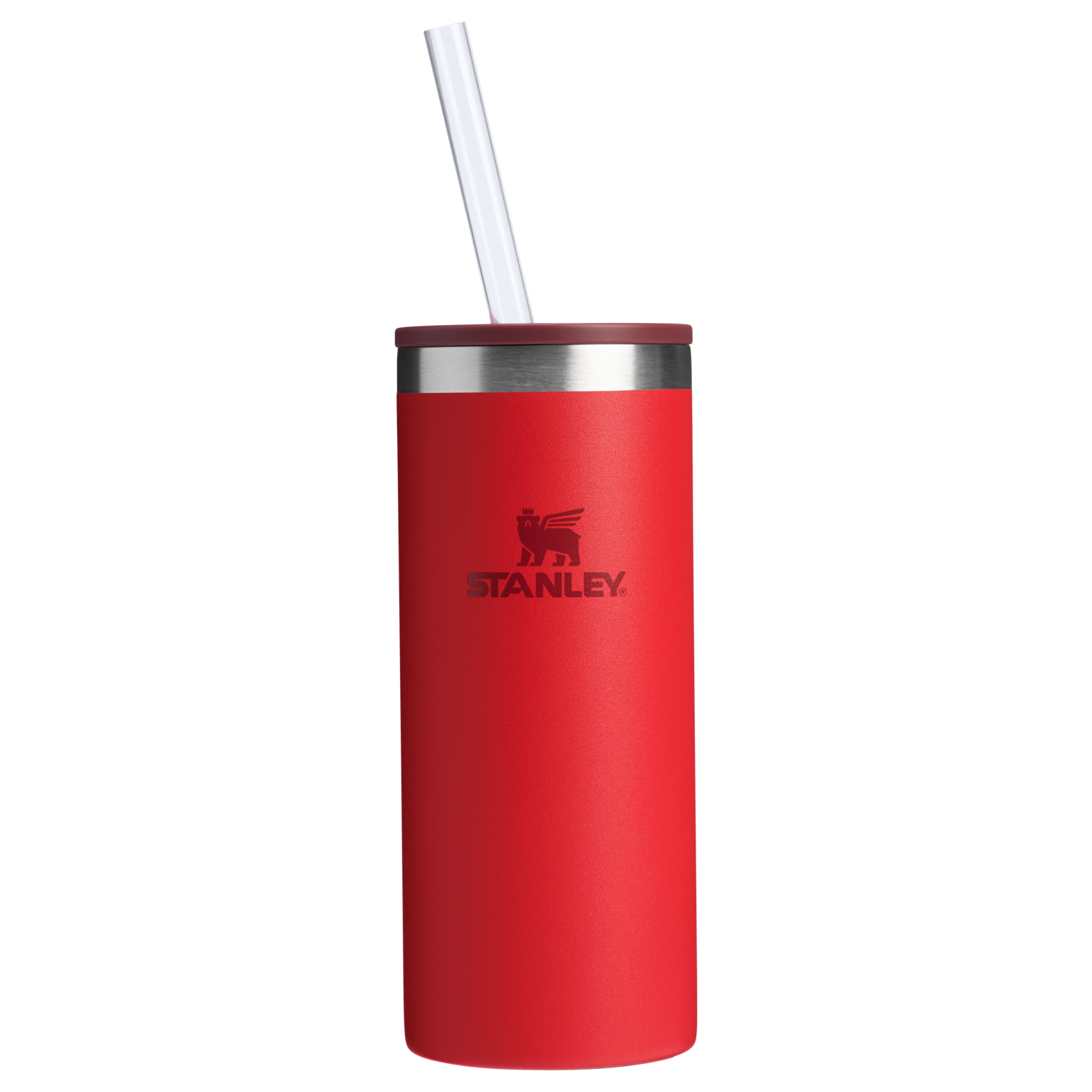Premium All-Weather The Everyday Slim Can Cooler Cup D065Q - Leak-Proof Insulated Mini Cooler Bag for Lunch - Chili Red