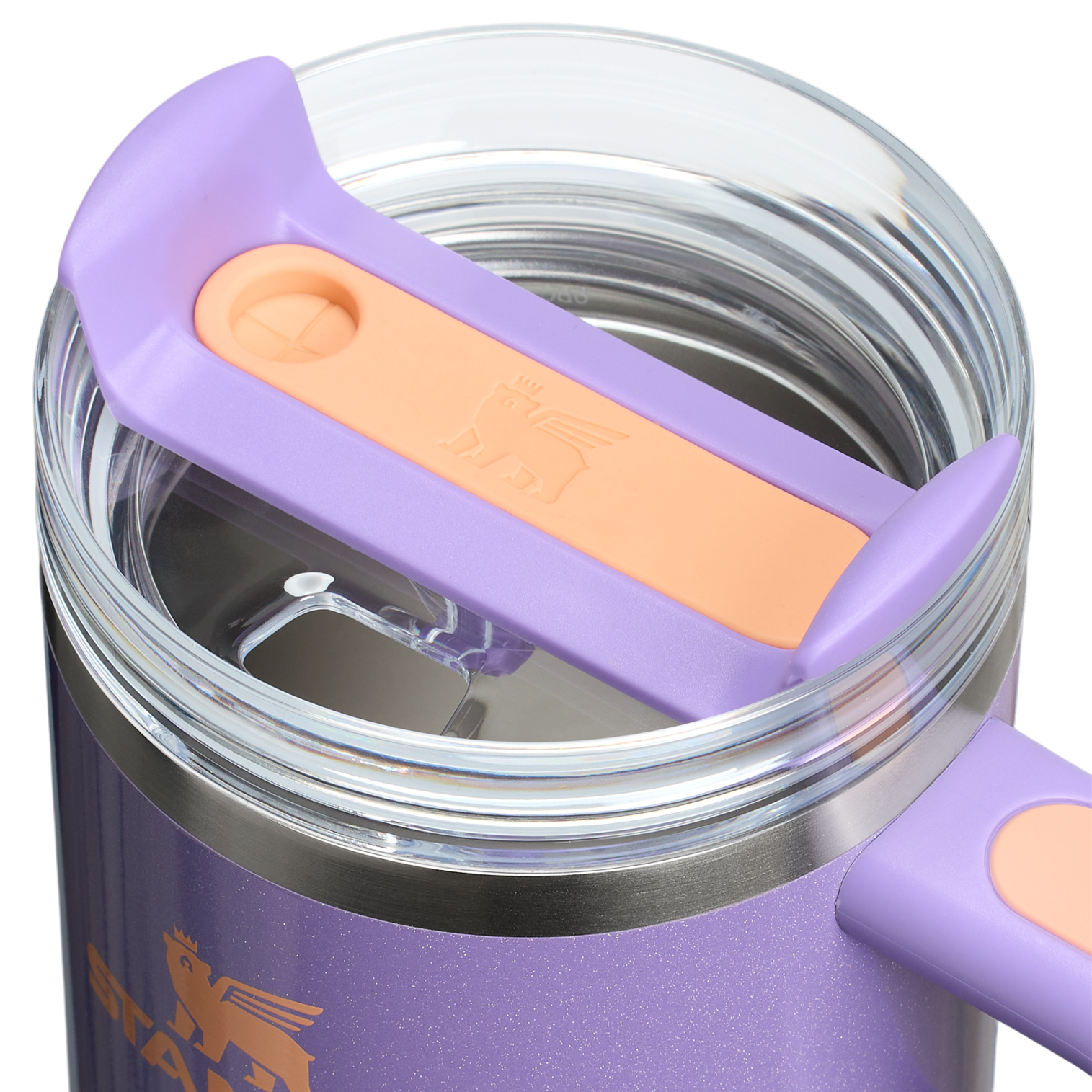 Splash-Resistant FlowState The Quencher H2.O Flowstate Tumbler | Stanley Create D274S - Double-Wall Vacuum Insulated Travel Tumbler with Straw Detail