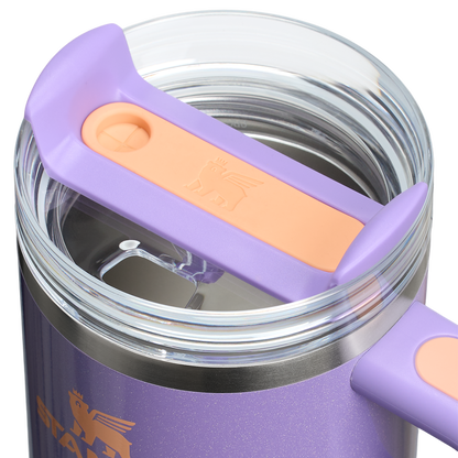 Splash-Resistant FlowState The Quencher H2.O Flowstate Tumbler | Stanley Create D274S - Double-Wall Vacuum Insulated Travel Tumbler with Straw Detail