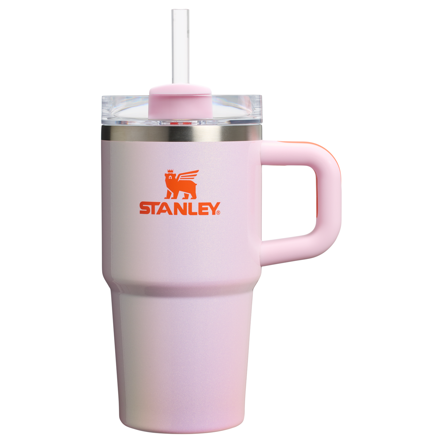 Double-Wall Vacuum The Quencher H2.O Flowstate Tumbler with Handle | Stanley Create D309N - Double-Wall Vacuum Insulated Travel Tumbler with Straw Detail