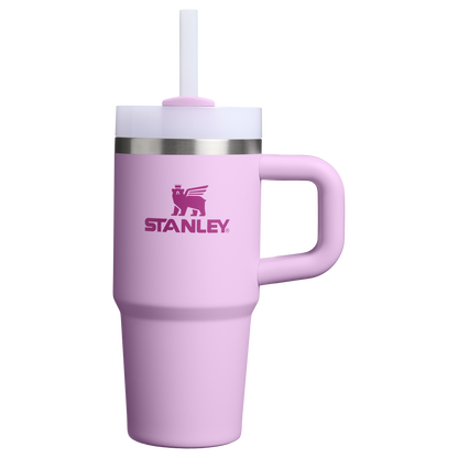 Splash-Resistant FlowState The Quencher H2.O Flowstate Tumbler | Stanley Create D291F - Double-Wall Vacuum Insulated Travel Tumbler with Straw - Soft Orchid