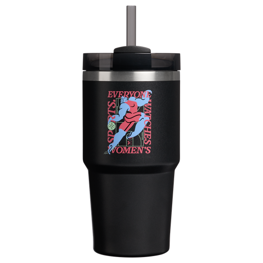 Double-Wall Vacuum The Quencher H2.0 Flowstate Tumbler D341T - 40oz Large Capacity Car-Cup Friendly Quencher - Tournament Black