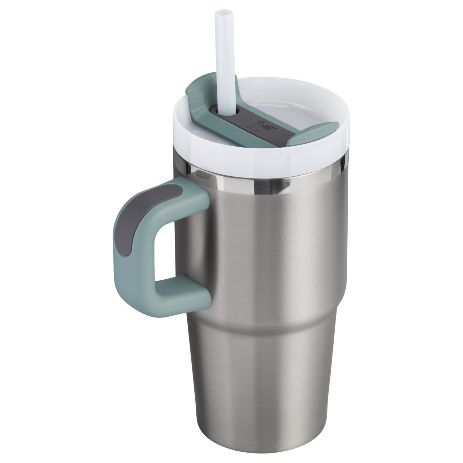 Splash-Resistant FlowState The Quencher H2.O Flowstate Tumbler | Stanley Create D274S - Double-Wall Vacuum Insulated Travel Tumbler with Straw Detail