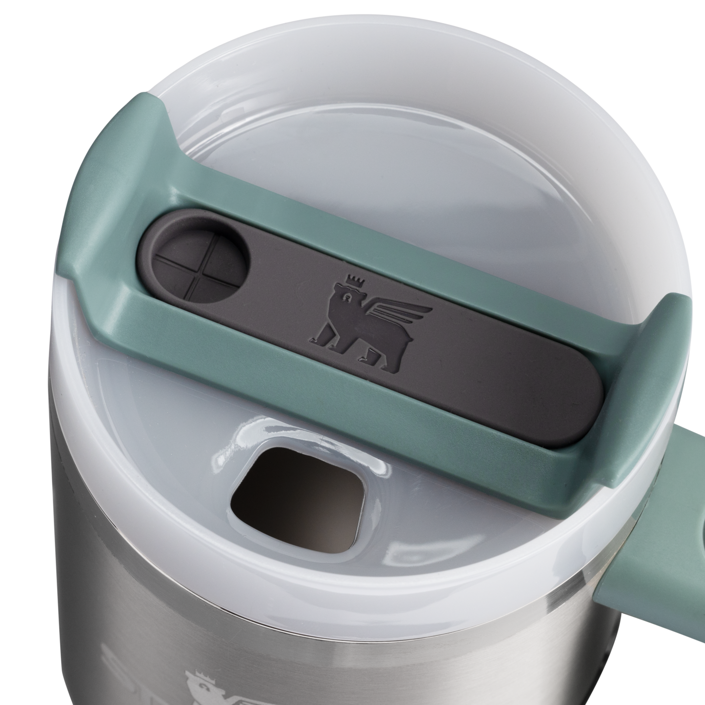 Splash-Resistant FlowState The Quencher H2.O Flowstate Tumbler | Stanley Create D274S - Double-Wall Vacuum Insulated Travel Tumbler with Straw Detail