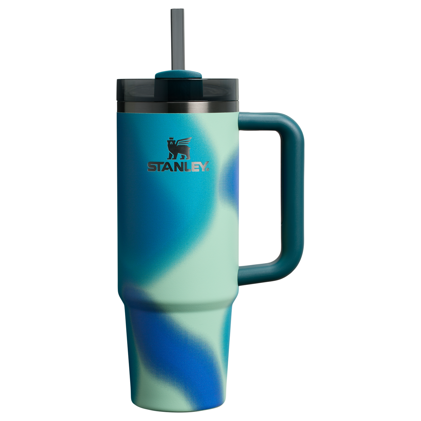 Splash-Resistant FlowState The Quencher H2.0 Flowstate Tumbler D051L - Double-Wall Vacuum Insulated Travel Tumbler with Straw Detail