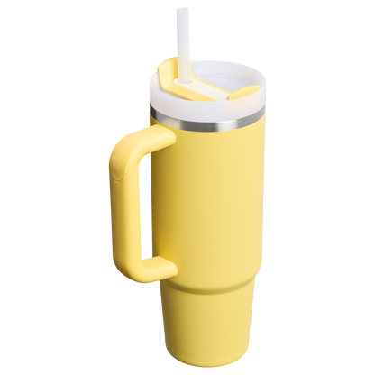 Splash-Resistant FlowState The Quencher H2.0 Flowstate Tumbler D051L - Double-Wall Vacuum Insulated Travel Tumbler with Straw Detail