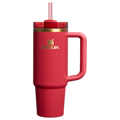 Insulated Travel The Cheers & Cheer Quencher H2.0 Flowstate Tumbler D189S - Double-Wall Vacuum Insulated Travel Tumbler with Straw - Holly Berry Gloss