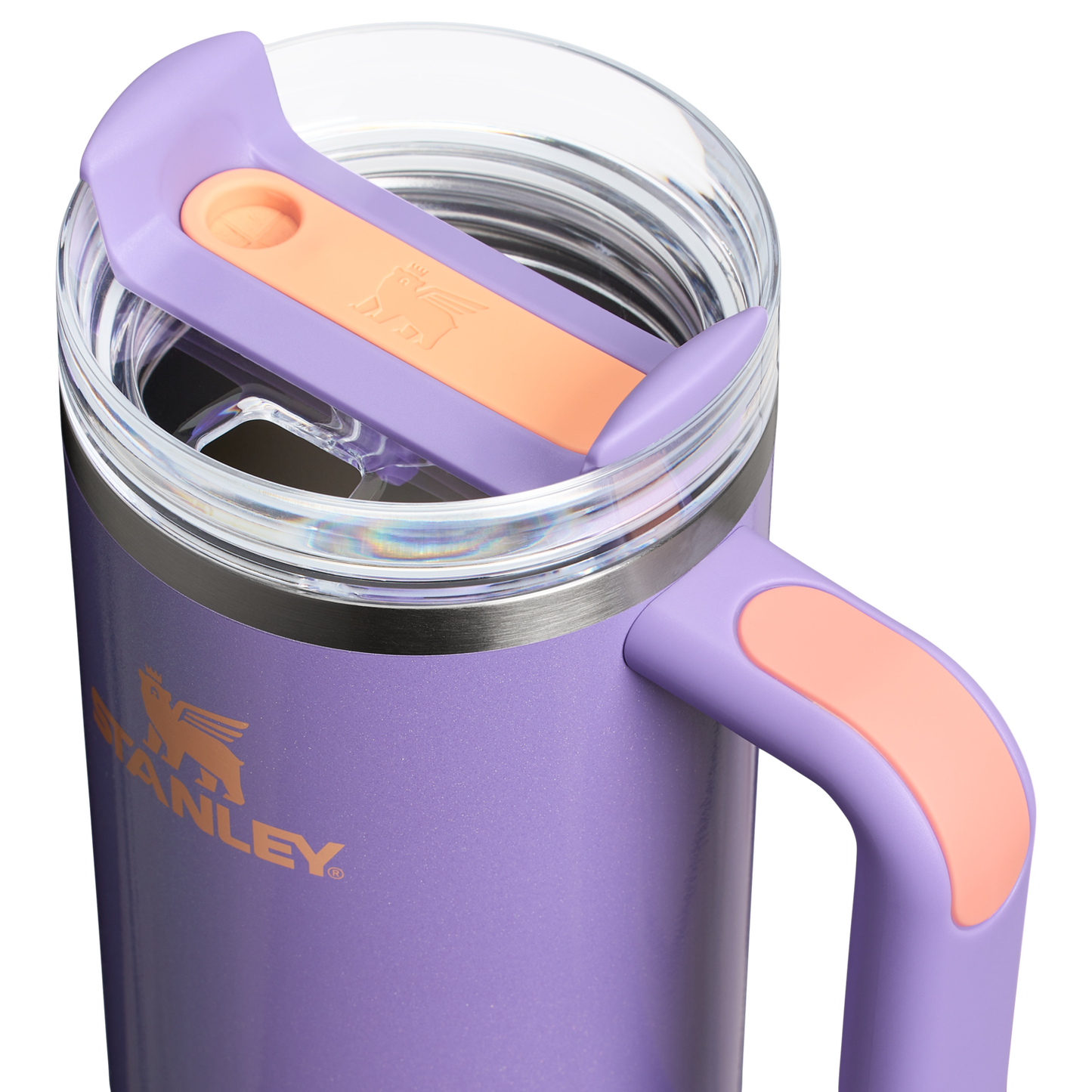 Splash-Resistant FlowState The Quencher H2.0 Flowstate Tumbler D051L - Double-Wall Vacuum Insulated Travel Tumbler with Straw Detail