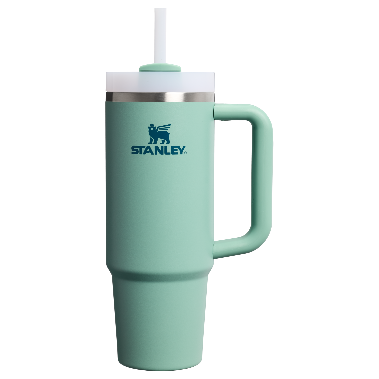 Splash-Resistant FlowState The Quencher H2.0 Flowstate Tumbler D051L - Double-Wall Vacuum Insulated Travel Tumbler with Straw - Spring Green