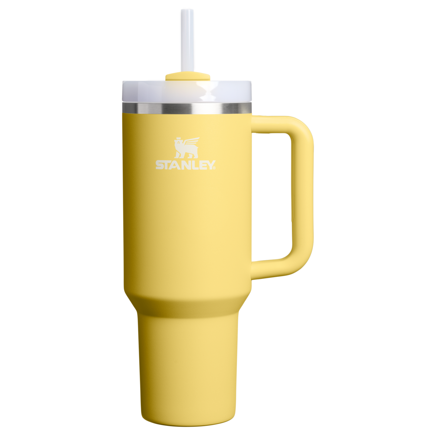 Double-Wall Vacuum The Quencher H2.0 Flowstate Tumbler  | Stanley Create D332L - Double-Wall Vacuum Insulated Travel Tumbler with Straw - Daffodil
