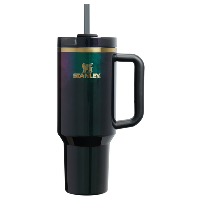 Double-Wall Vacuum The Wicked for Good Quencher H2.0 Flowstate Tumbler D245R - Premium Stainless Steel Straw Cup for All-Day Hydration - Elphaba For Good