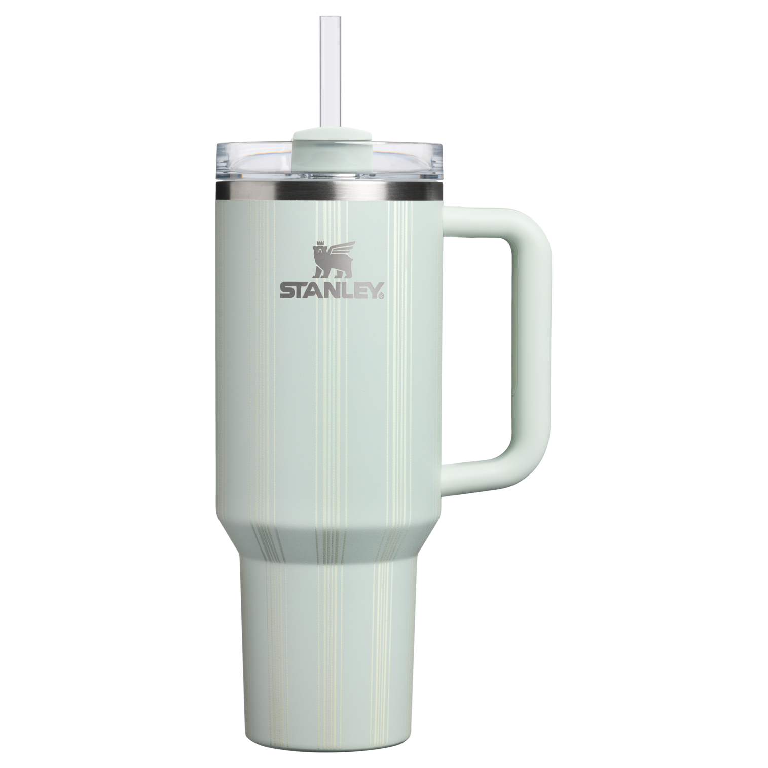 Large Capacity The Quencher H2.0 Flowstate Tumbler D342C - Premium Stainless Steel Straw Cup for All-Day Hydration - Mist Picnic Stripe