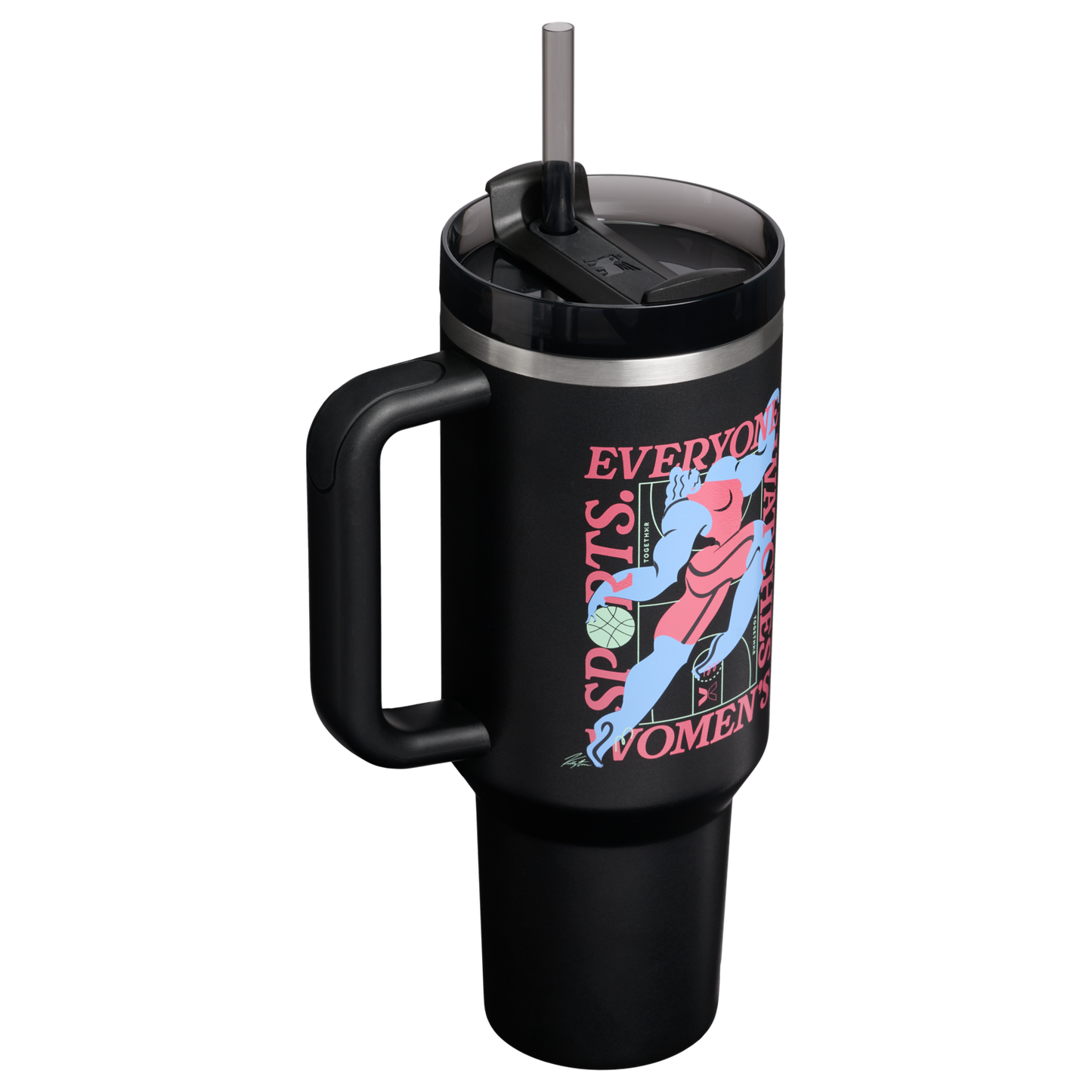 Large Capacity The Quencher H2.0 Flowstate Tumbler D340Y - FlowState 3-Position Lid Insulated Travel Mug Detail