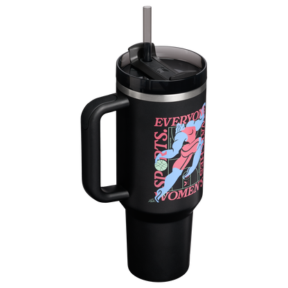 Large Capacity The Quencher H2.0 Flowstate Tumbler D340Y - FlowState 3-Position Lid Insulated Travel Mug Detail