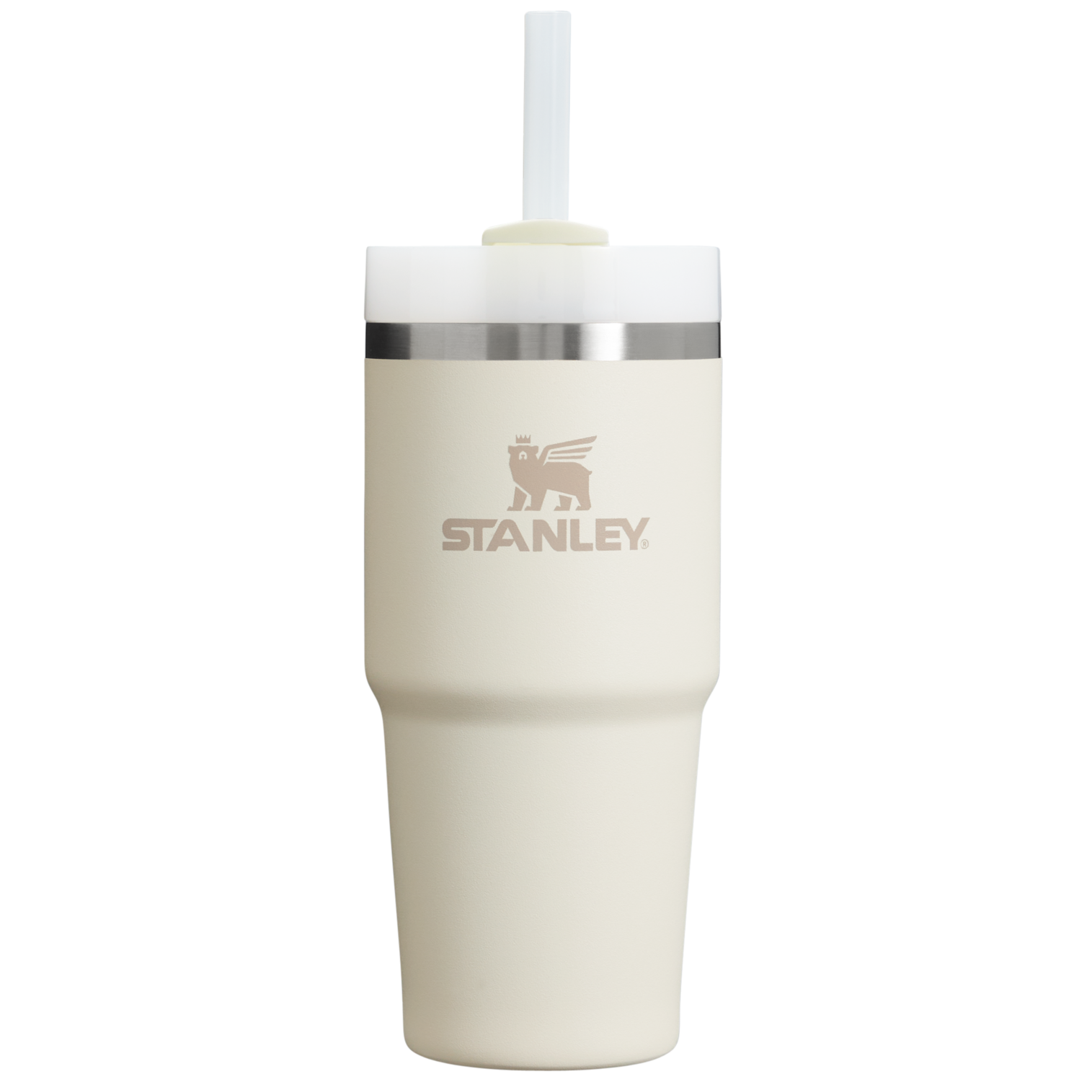 Splash-Resistant FlowState The Quencher H2.0 Flowstate Tumbler D214X - FlowState 3-Position Lid Insulated Travel Mug - Cream 2.0
