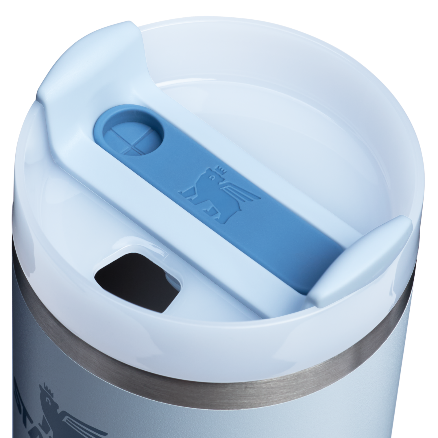 Splash-Resistant FlowState The Quencher H2.0 Flowstate Tumbler D214X - FlowState 3-Position Lid Insulated Travel Mug Detail