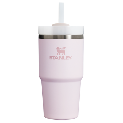 Double-Wall Vacuum The Quencher H2.0 Flowstate Tumbler D030T - Double-Wall Vacuum Insulated Travel Tumbler with Straw - Rose Quartz 2.0