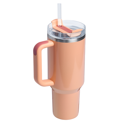 Large Capacity The Quencher H2.0 Flowstate Tumbler D050X - Double-Wall Vacuum Insulated Travel Tumbler with Straw Detail