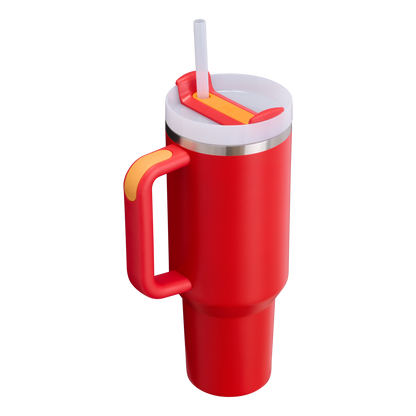 Large Capacity The Quencher H2.0 Flowstate Tumbler D050X - Double-Wall Vacuum Insulated Travel Tumbler with Straw Detail