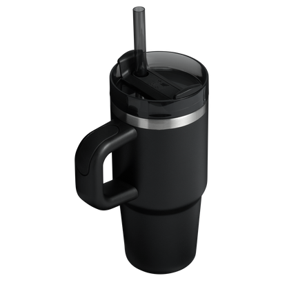 Double-Wall Vacuum The Quencher H2.O Flowstate Tumbler with Handle | Stanley Create D309N - Double-Wall Vacuum Insulated Travel Tumbler with Straw Detail