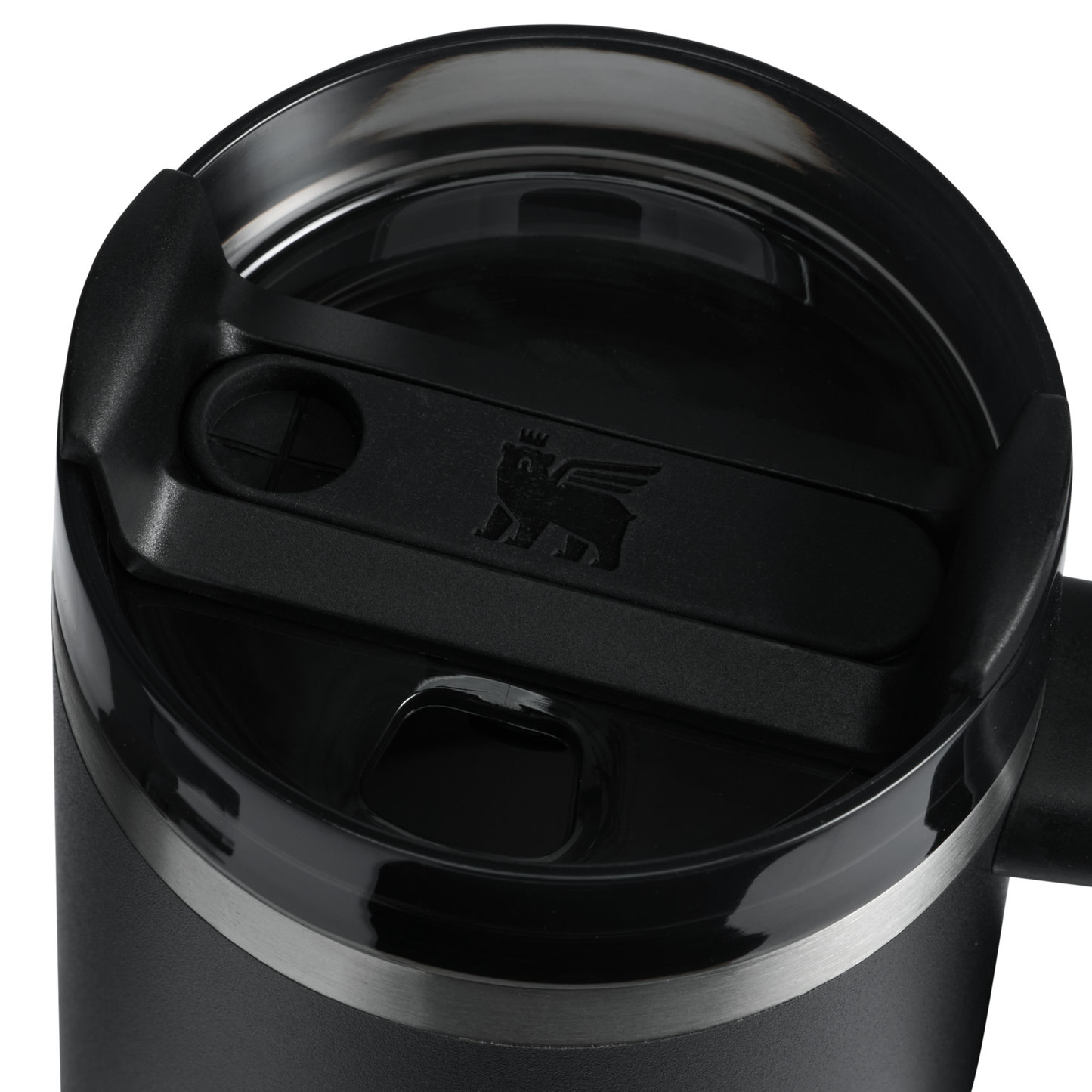 Double-Wall Vacuum The Quencher H2.O Flowstate Tumbler with Handle | Stanley Create D309N - Double-Wall Vacuum Insulated Travel Tumbler with Straw Detail