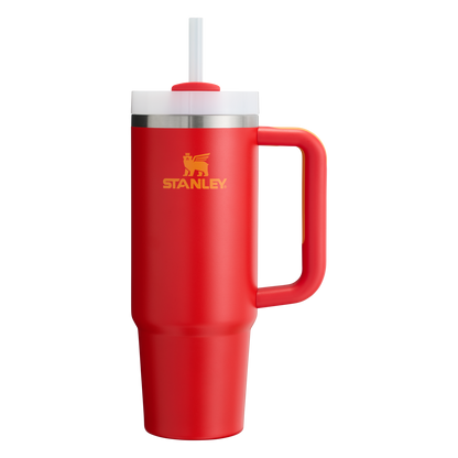 Splash-Resistant FlowState The Quencher H2.0 Flowstate Tumbler D051L - Double-Wall Vacuum Insulated Travel Tumbler with Straw Detail