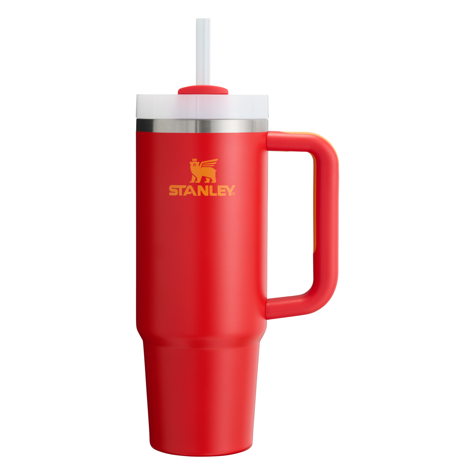 Splash-Resistant FlowState The Quencher H2.0 Flowstate Tumbler | Stanley Create D331C - Double-Wall Vacuum Insulated Travel Tumbler with Straw Detail