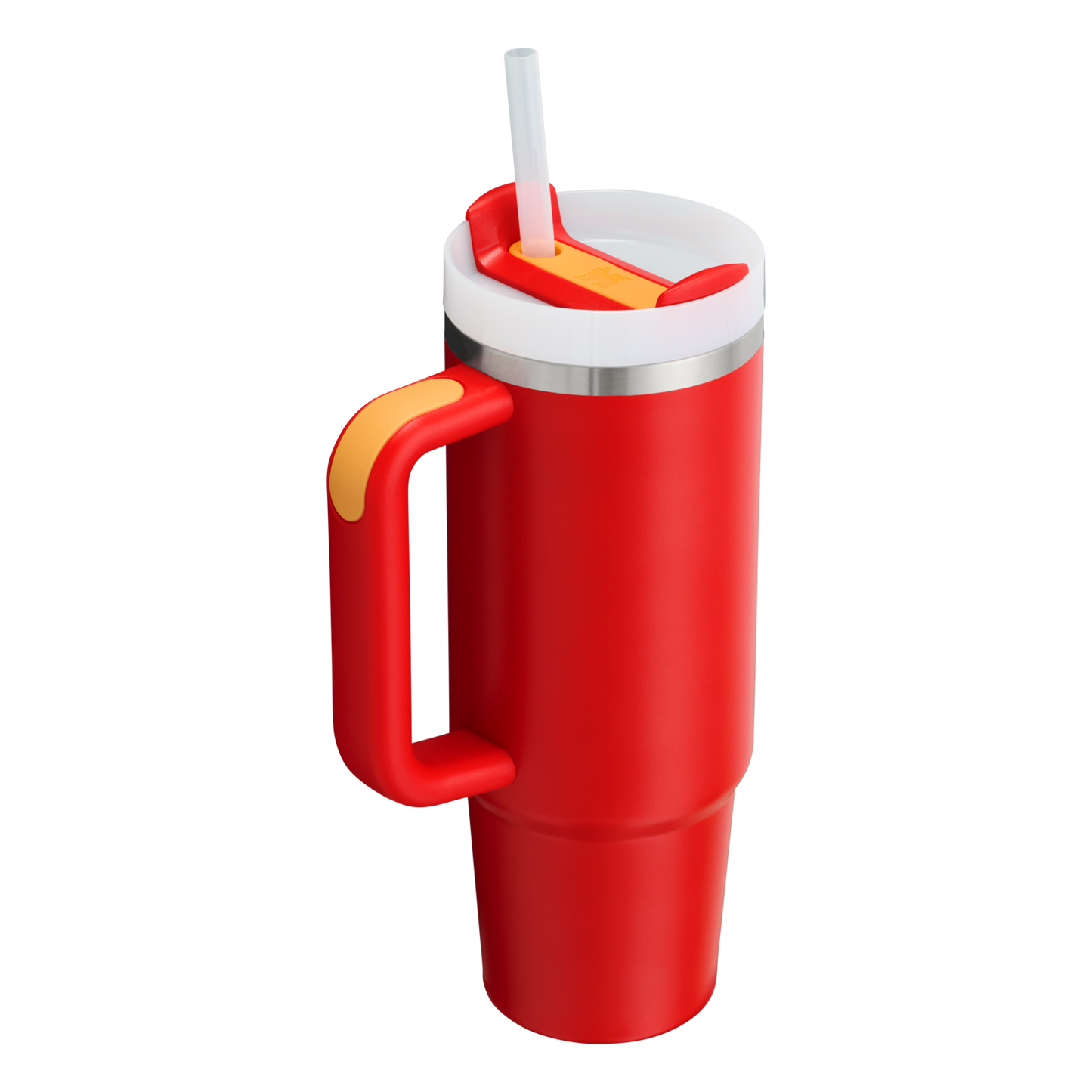 Splash-Resistant FlowState The Quencher H2.0 Flowstate Tumbler | Stanley Create D331C - Double-Wall Vacuum Insulated Travel Tumbler with Straw Detail