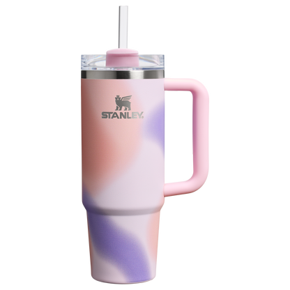 Splash-Resistant FlowState The Quencher H2.0 Flowstate Tumbler D051L - Double-Wall Vacuum Insulated Travel Tumbler with Straw Detail