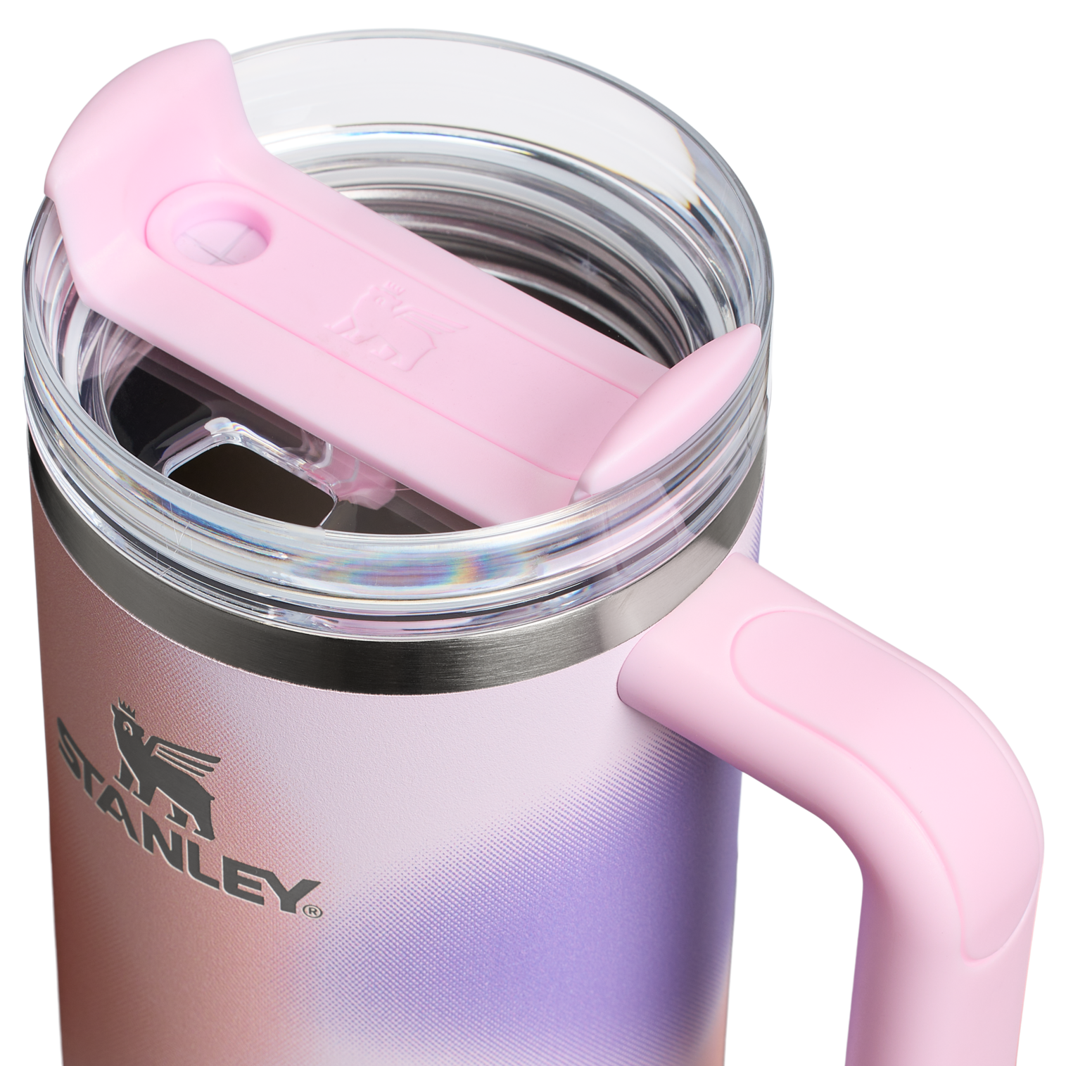 Splash-Resistant FlowState The Quencher H2.0 Flowstate Tumbler D051L - Double-Wall Vacuum Insulated Travel Tumbler with Straw Detail