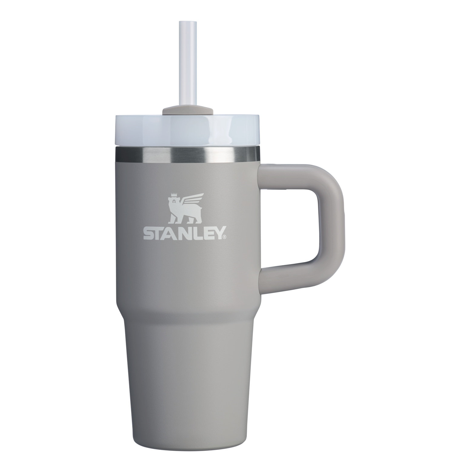 Splash-Resistant FlowState The Quencher H2.O Flowstate Tumbler | Stanley Create D291F - Double-Wall Vacuum Insulated Travel Tumbler with Straw Detail