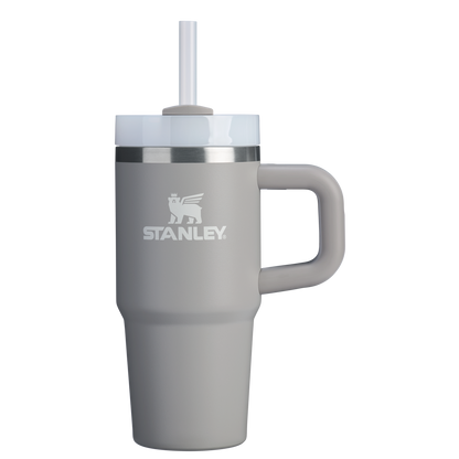 Splash-Resistant FlowState The Quencher H2.O Flowstate Tumbler | Stanley Create D291F - Double-Wall Vacuum Insulated Travel Tumbler with Straw Detail