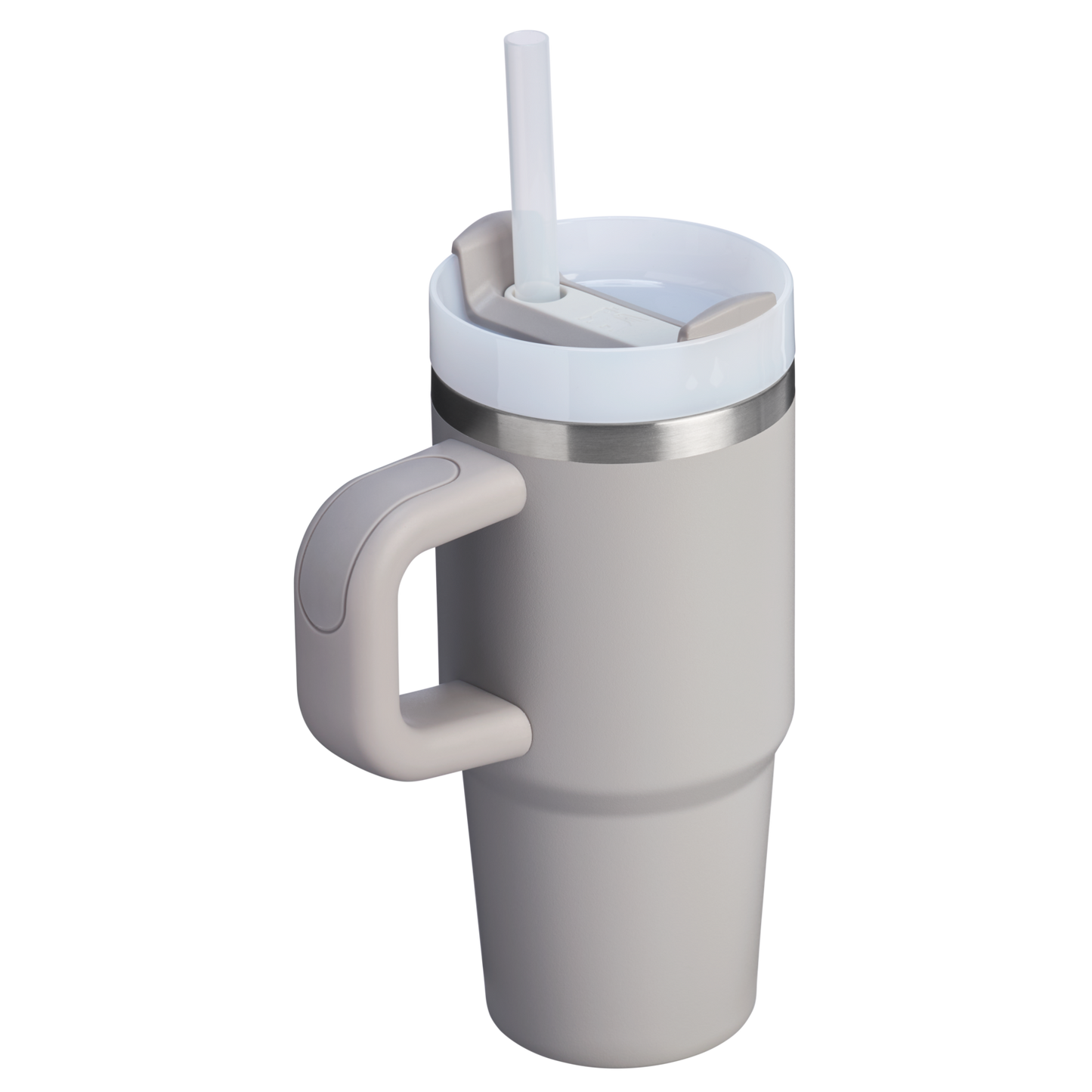 Splash-Resistant FlowState The Quencher H2.O Flowstate Tumbler | Stanley Create D291F - Double-Wall Vacuum Insulated Travel Tumbler with Straw Detail