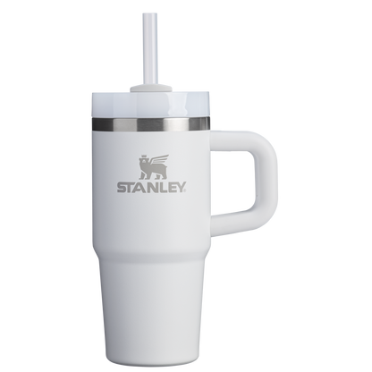 Double-Wall Vacuum The Quencher H2.O Flowstate Tumbler D068Z - Double-Wall Vacuum Insulated Travel Tumbler with Straw - Frost