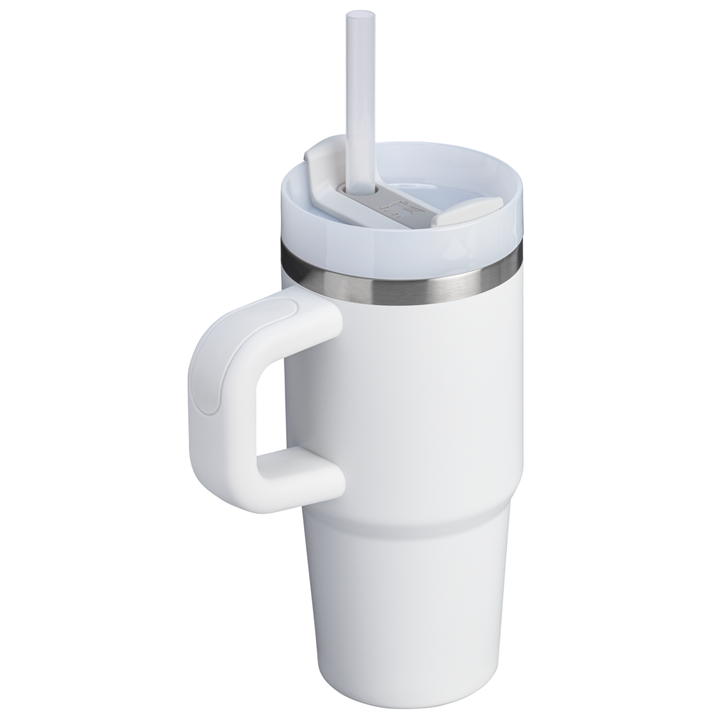 Splash-Resistant FlowState The Quencher H2.O Flowstate Tumbler | Stanley Create D291F - Double-Wall Vacuum Insulated Travel Tumbler with Straw Detail