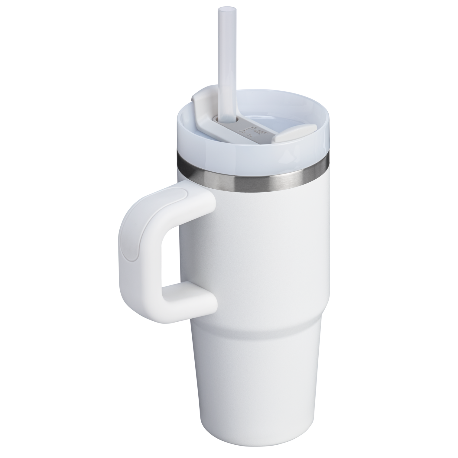 Splash-Resistant FlowState The Quencher H2.O Flowstate Tumbler | Stanley Create D291F - Double-Wall Vacuum Insulated Travel Tumbler with Straw Detail