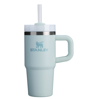 Splash-Resistant FlowState The Quencher H2.O Flowstate Tumbler | Stanley Create D291F - Double-Wall Vacuum Insulated Travel Tumbler with Straw Detail
