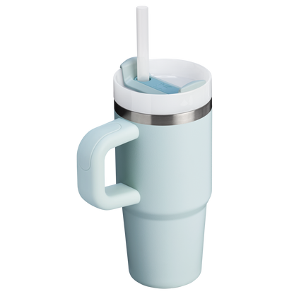 Splash-Resistant FlowState The Quencher H2.O Flowstate Tumbler | Stanley Create D291F - Double-Wall Vacuum Insulated Travel Tumbler with Straw Detail