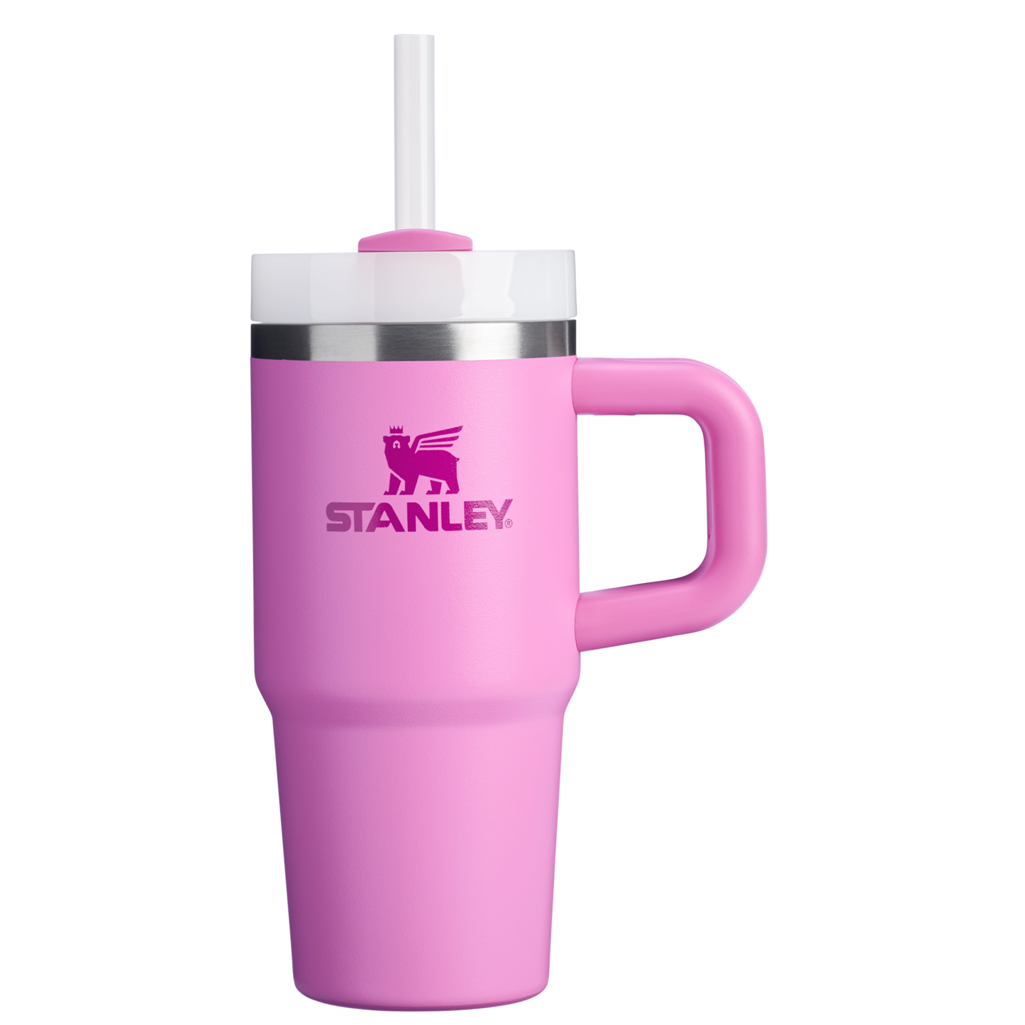 Splash-Resistant FlowState The Quencher H2.O Flowstate Tumbler | Stanley Create D291F - Double-Wall Vacuum Insulated Travel Tumbler with Straw Detail