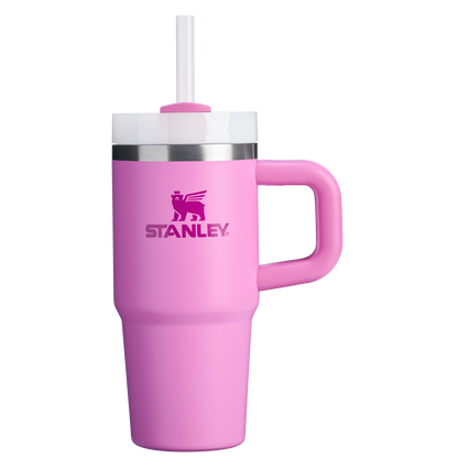 Splash-Resistant FlowState The Quencher H2.O Flowstate Tumbler | Stanley Create D291F - Double-Wall Vacuum Insulated Travel Tumbler with Straw Detail