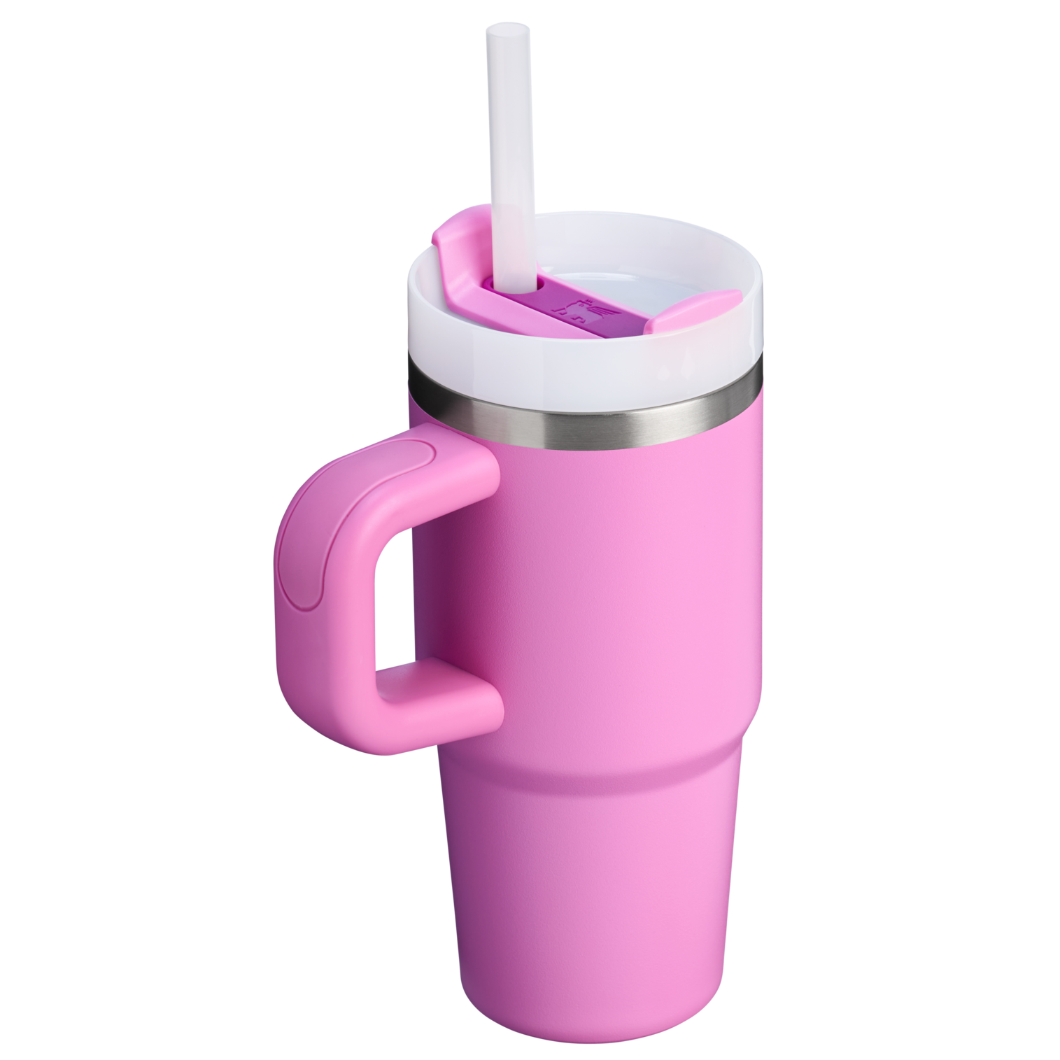 Splash-Resistant FlowState The Quencher H2.O Flowstate Tumbler | Stanley Create D291F - Double-Wall Vacuum Insulated Travel Tumbler with Straw Detail