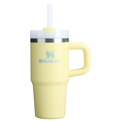 Splash-Resistant FlowState The Quencher H2.O Flowstate Tumbler | Stanley Create D291F - Double-Wall Vacuum Insulated Travel Tumbler with Straw Detail