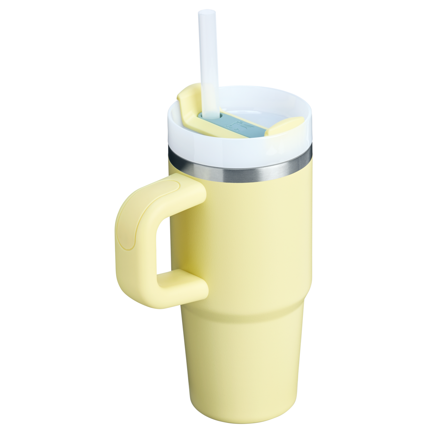 Splash-Resistant FlowState The Quencher H2.O Flowstate Tumbler | Stanley Create D291F - Double-Wall Vacuum Insulated Travel Tumbler with Straw Detail