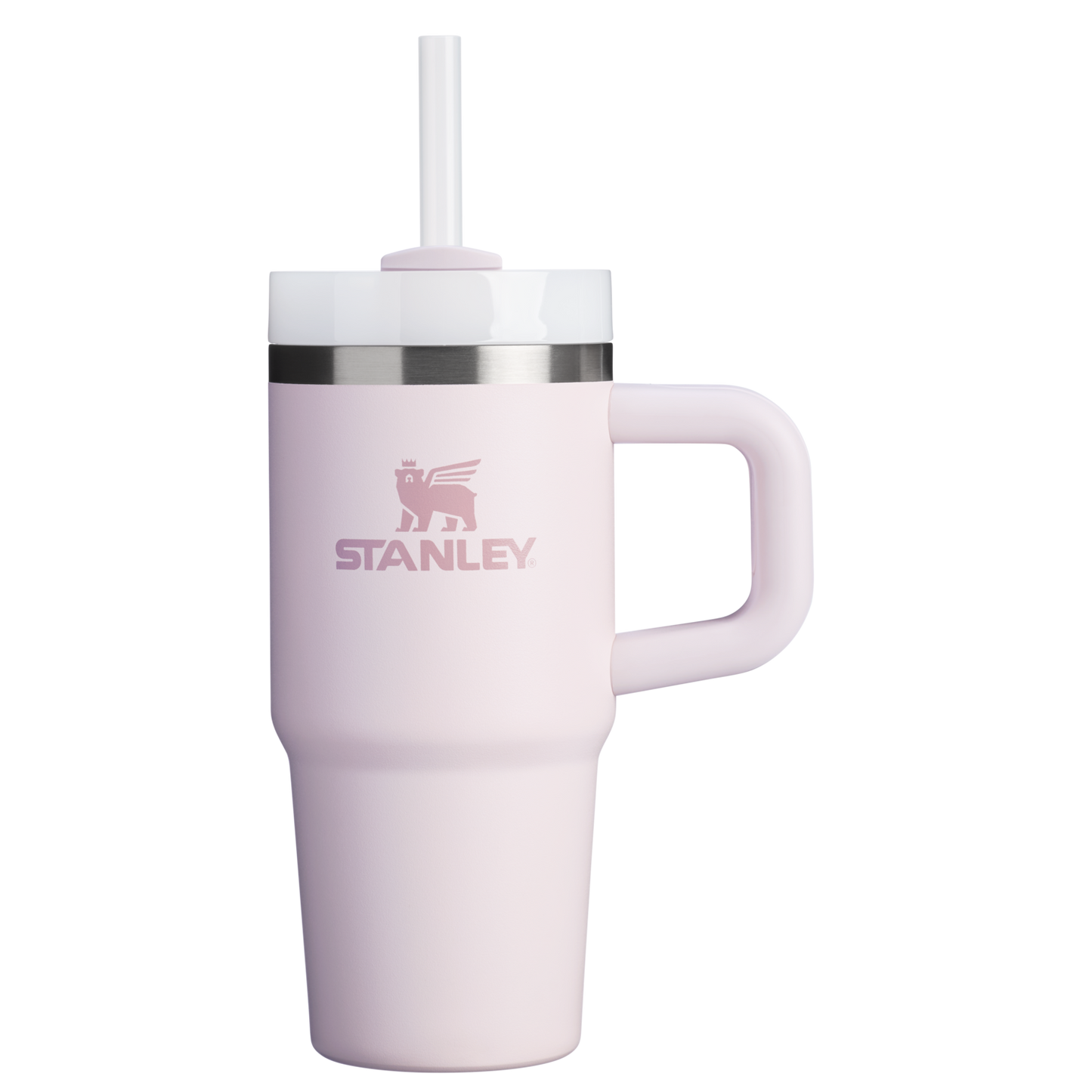 Double-Wall Vacuum The Quencher H2.O Flowstate Tumbler D068Z - Double-Wall Vacuum Insulated Travel Tumbler with Straw - Rose Quartz 2.0
